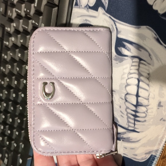 Coach Handbags - Small Zip Around Card Case With Pillow Quilting